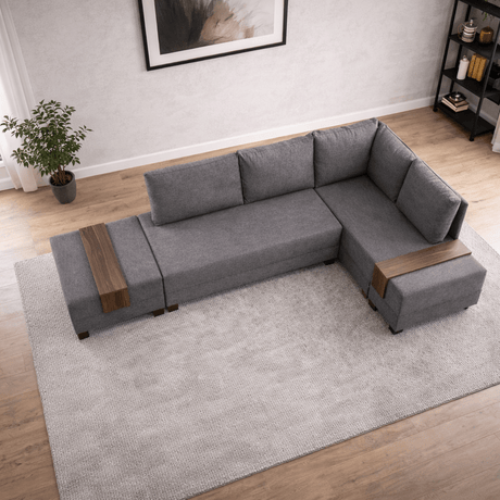 Ecksofa mit Schlaffunktion Right Fly Brown