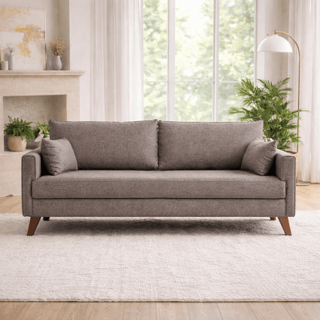 3-Sitzer-Schlafsofa Bella Brown