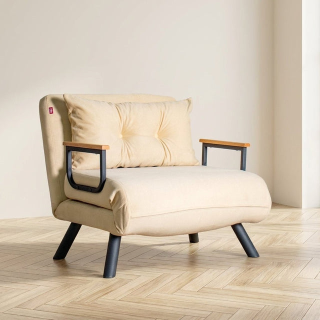 Schlafsessel Sando Stoff Creme