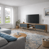TV Meubels - TV Meubel Class Walnoot Chalcedoon Melamine 180x44x35 cm - Dimehouse