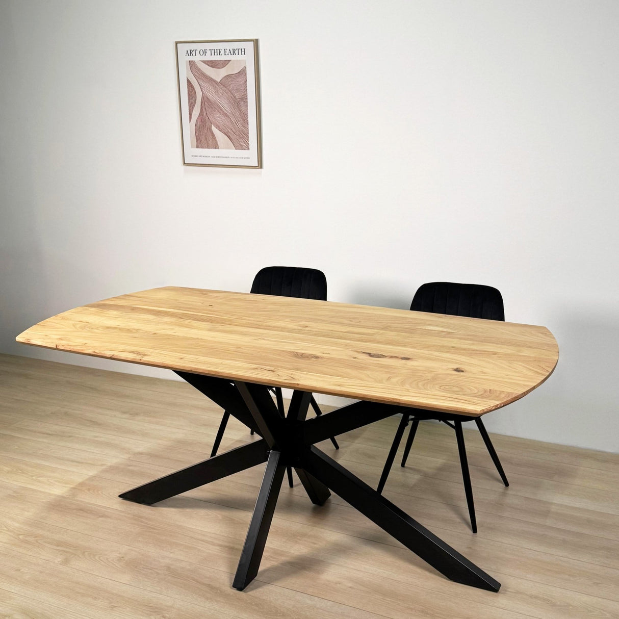 Ausziehbarer Esstisch Mack Dänisch ovaler Akaziahout 175-275x90 cm