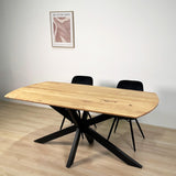 Ausziehbarer Esstisch Mack Dänisch ovaler Akaziahout 175-275x90 cm