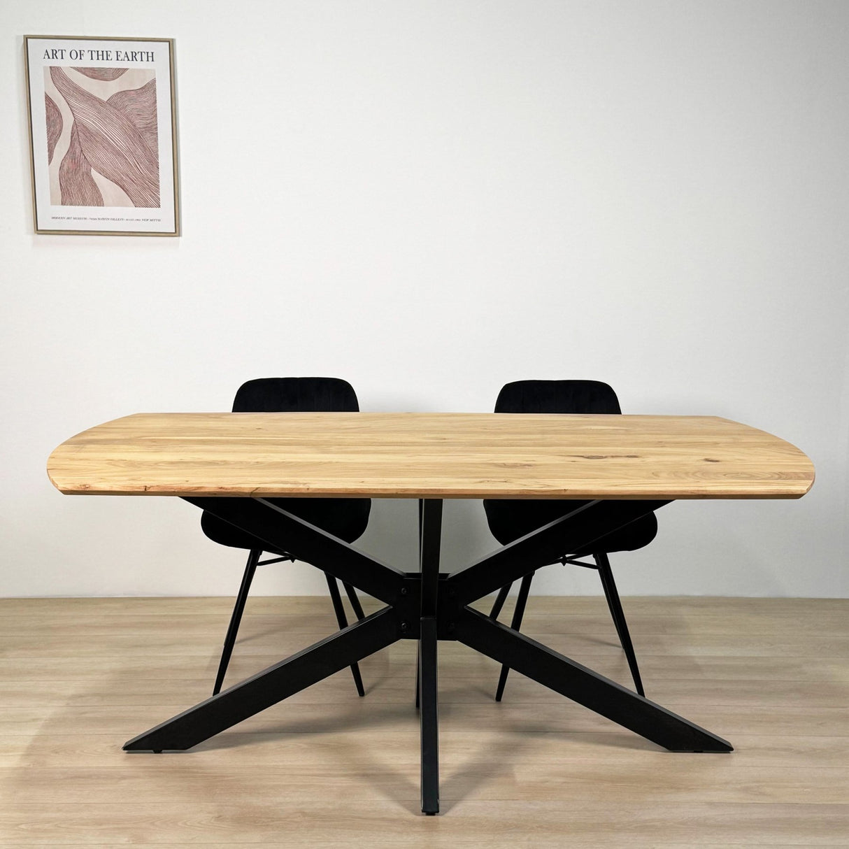 Ausziehbarer Esstisch Mack Dänisch ovaler Akaziahout 175-275x90 cm
