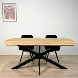 Ausziehbarer Esstisch Mack Dänisch ovaler Akaziahout 175-275x90 cm