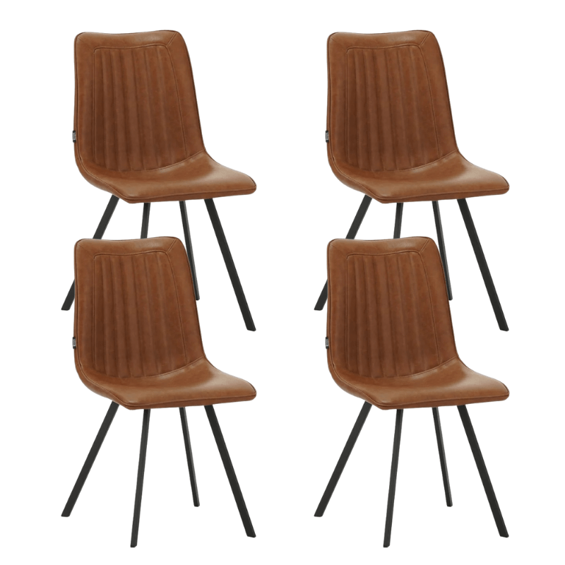 Esszimmerstuhl Jimmy Kunstleder cognac