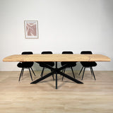 Ausziehbarer Esstisch Mack Dänisch ovaler Akaziahout 175-275x90 cm