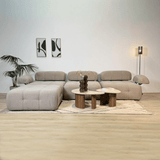 Modulare Bank 3sitzer mit Hocker Doeblo Beige