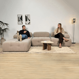 Modulare Bank 3-Sitzer Doeblo Beige