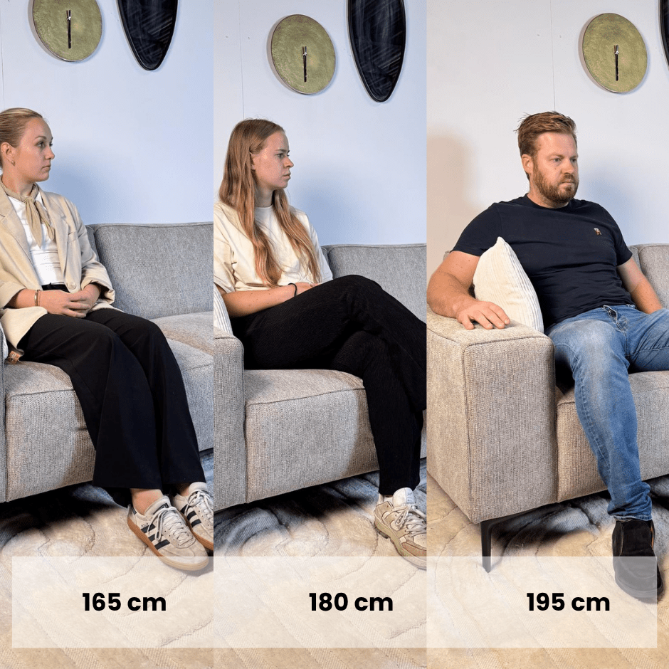 Ecksofa Ravi Chenille meliert grau – links