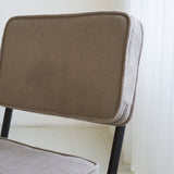 Esszimmerstuhl Remo-Rippenstoff Dimehouse Grau LxBxH 56x55x52 Rippenstoff Stimmungsvolles Fotodetail