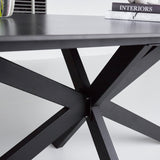 Eettafel Edin Black Dimehouse Zwart LxBxH 210x103x11 Sintered stone Sfeerfoto detail