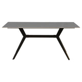 Eettafel Grace Grey Dimehouse Grijs LxBxH 180x104x12 Sintered stone Sfeerfoto schuin vooraanzicht