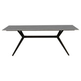 Eettafel Grace Grey Dimehouse Grijs LxBxH 215x105x10 Sintered stone Sfeerfoto schuin vooraanzicht