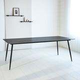 Eettafel Jules Black Dimehouse Zwart LxBxH 237x112x13 Sintered stone Sfeerfoto vooraanzicht