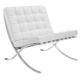 Fauteuil Expo premium leer Dimehouse Wit LxBxH 80x78x78 Runderleer Witfoto schuin vooraanzicht