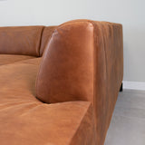 Bank Barin DeGeBe Cognac LxBxH 213x97x65 Stof Sfeerfoto detail