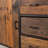 Dressoir Rayan Dimehouse Bruin LxBxH 95x95x45 Sleeper Wood Sfeerfoto detail