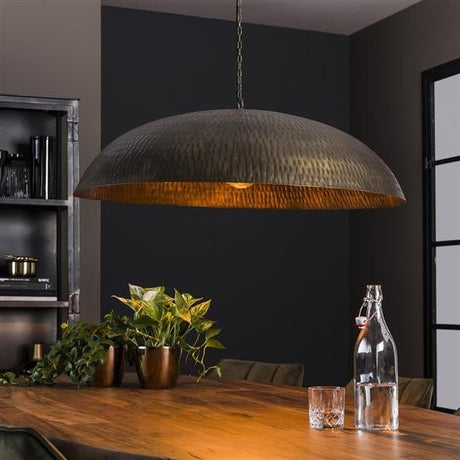 Hanglamp Lasse DH Interior Brons LxBxH 95x95x33 Brons Sfeerfoto schuin vooraanzicht