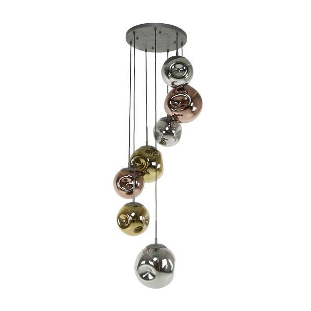 Hanglamp Ada DH Interior Zilver LxBxH 71x60x57 Zilver Witfoto vooraanzicht