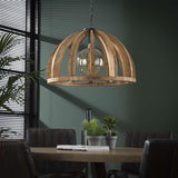 Hanglamp Madri DH Interior Mango LxBxH 69x69x50 Mangohout Sfeerfoto vooraanzicht