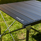 Campingtafel Opvouwbaar aluminium 72x65x51 cm Dimehouse Zwart LxBxH 81x18x18 Aluminium Sfeerfoto detail