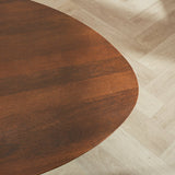 Salontafel Zoë Walnut Dimehouse Bruin LxBxH 90x81x24 Mangohout Sfeerfoto detail