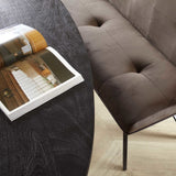 Eettafel Yme DH Interior Zwart LxBxH 204x107x7 Acaciahout Sfeerfoto detail