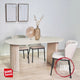 Esstisch Jimi 180x90 cm Travertin beige