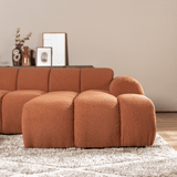 Banken-Ecksofa mit Lounge-Käufer Bouclé Stoff - Streifen - rechts - Brix -Dimehouse