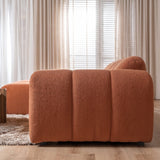 Banken-Ecksofa mit Lounge-Käufer Bouclé Stoff - Streifen - links - Brix -Dimehouse