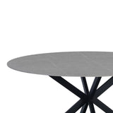 Eettafel Yuna Grey Dimehouse Grijs LxBxH 111x111x11 Sintered stone Witfoto detail