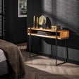 Schminktisch Jojo DH Interior Akazie LxBxH 116x41x28 Akazienholz Stimmungsvolles Foto in der Situation