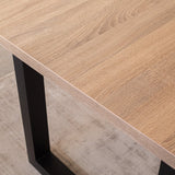 Tafelblad Lenzo Robson Oak Dimehouse Bruin LxBxH 172x83x7 Melamine Sfeerfoto detail