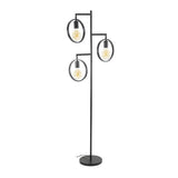 Vloerlamp Fabiola DH Interior Charcoal LxBxH 61x61x12 Metaal Witfoto vooraanzicht